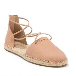 Eileen Fisher Lace-Up Leather Espadrille Sandal Size 5 NWT